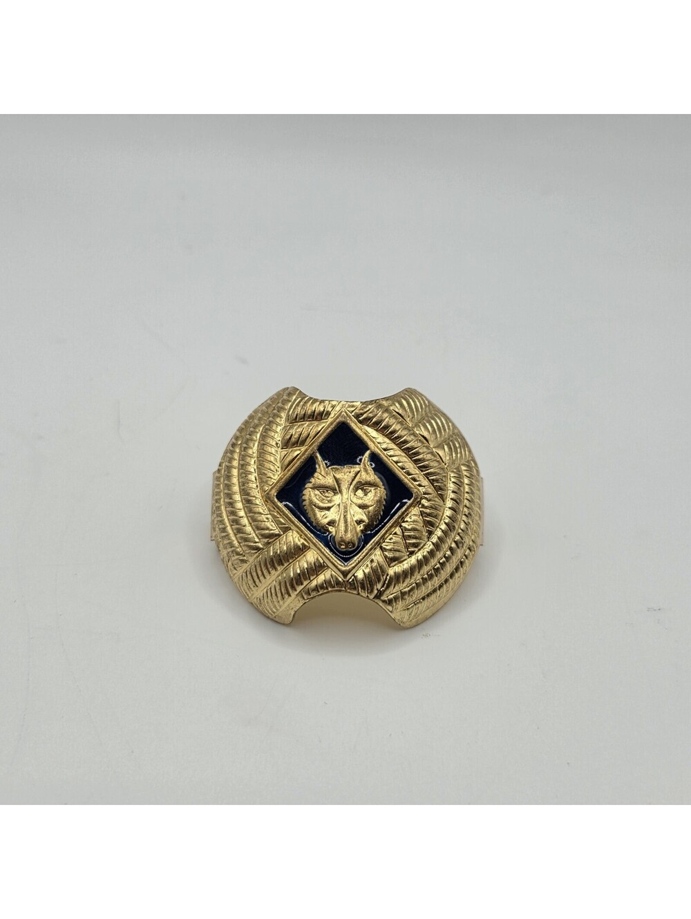 Vintage BSA Cub Scout Wolf Neckerchief Slide Neckerchief Scarf Ring
